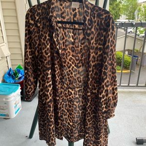 Cheetah Print Button Down